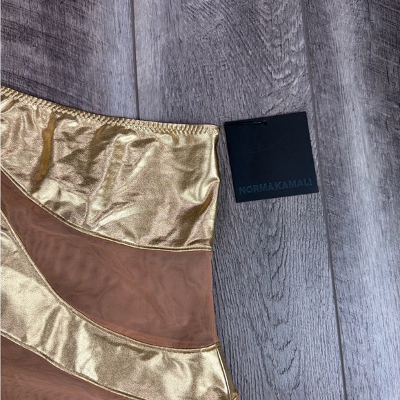 Norma Kamali Gold One Piece Swimsuit - Picture 5 of 15